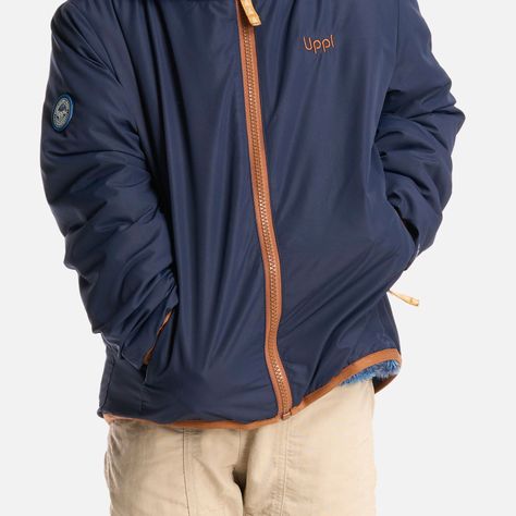 Chaqueta Niño Two-Faces Hoody Jacket Print Azul Lippi-4