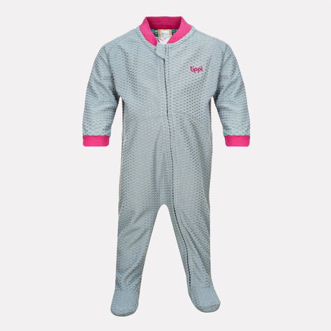 Enterito Baby Girl Saltamontes Nano-F Full Zip Onesie Jade Oscuro Lippi-0