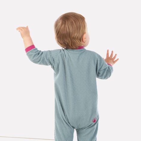 Enterito Baby Girl Saltamontes Nano-F Full Zip Onesie Jade Oscuro Lippi-2