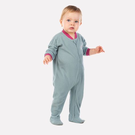 Enterito Baby Girl Saltamontes Nano-F Full Zip Onesie Jade Oscuro Lippi-4