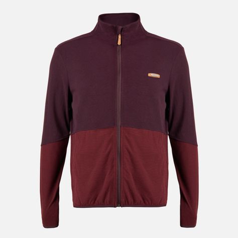 Poleron Hombre Stripes Nano-F Full Zip Vino Lippi-0