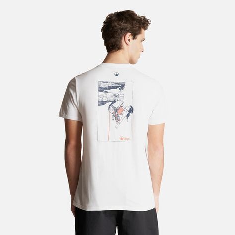 Polera Hombre Andes Rock Climbing T-Shirt Blanco Lippi-1