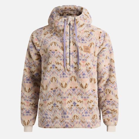 Poleron Mujer Cangur-oso Print Beige Haka Honu-0