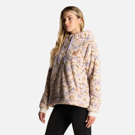 Poleron Mujer Cangur-oso Print Beige Haka Honu-2