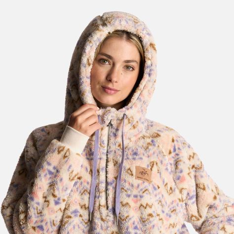 Poleron Mujer Cangur-oso Print Beige Haka Honu-5