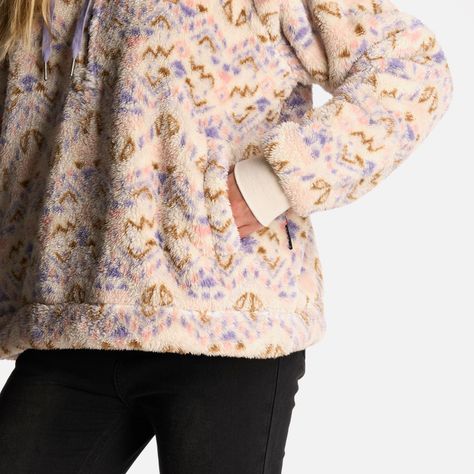 Poleron Mujer Cangur-oso Print Beige Haka Honu-6