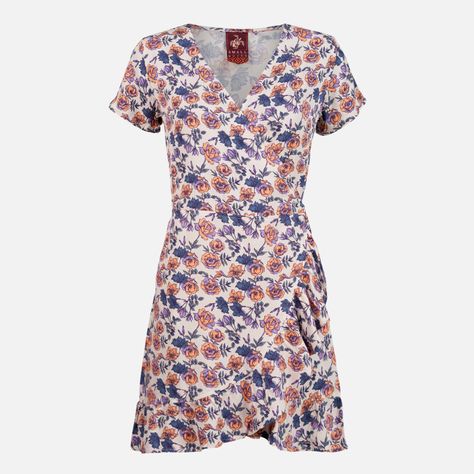 Vestido Mujer Aflora Full Print Crudo Haka Honu-0