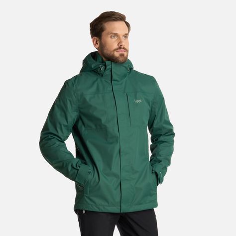 Chaqueta Hombre Tres Cruces Fusion-3 Verde Botella Lippi I25-1