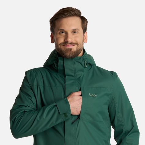 Chaqueta Hombre Tres Cruces Fusion-3 Verde Botella Lippi I25-4