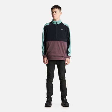 Poleron Teen Boy FirePlace 1/4 Zip Sweatshirt Grafito Lippi-7