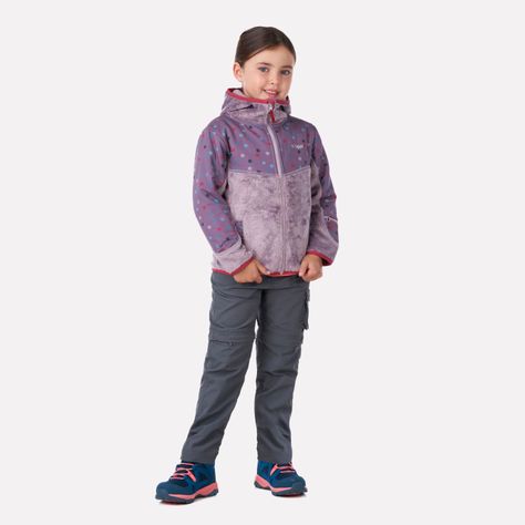 Pantalon Niña Wilder Q-Dry Mix-2 Pants Gris Oscuro Lippi-3
