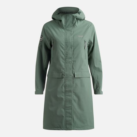 Chaqueta Mujer Mountains Live B-Dry Long Jacket Verde Musgo Lippi-0