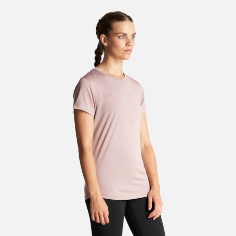 Polera Mujer Core Q-Dry T-Shirt Rosa Claro Lippi-2