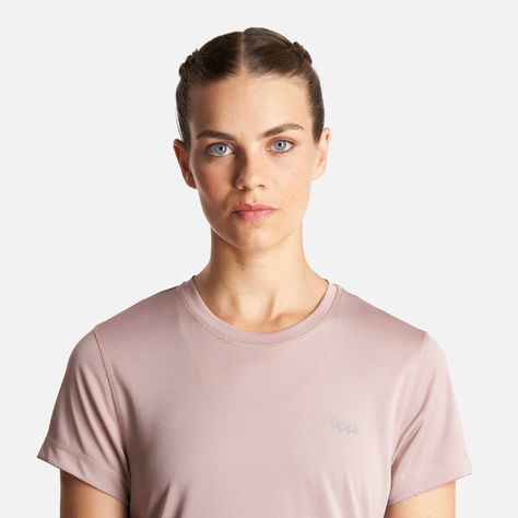 Polera Mujer Core Q-Dry T-Shirt Rosa Claro Lippi-5