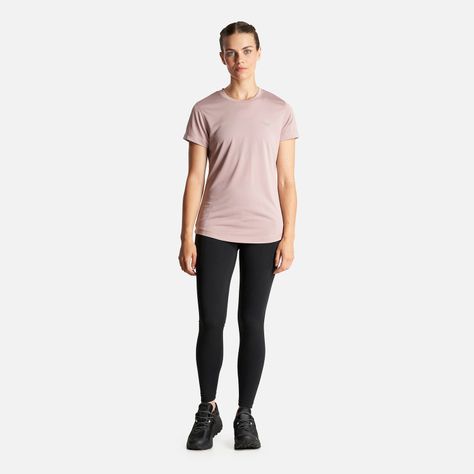 Polera Mujer Core Q-Dry T-Shirt Rosa Claro Lippi-6