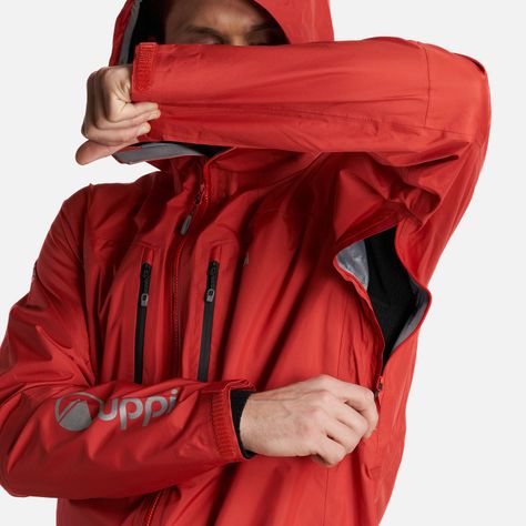 Chaqueta Hombre Granite B-Dry Hoody Jacket Rojo Lippi-6