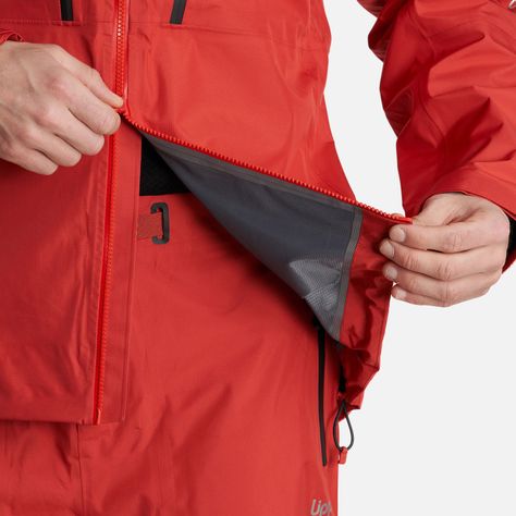 Chaqueta Hombre Granite B-Dry Hoody Jacket Rojo Lippi-7