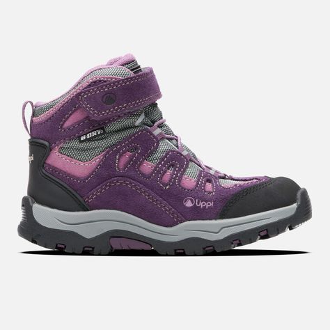 Botín Niña Puelo CS HI Velcro Morado Lippi-0