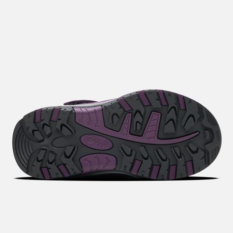 Botín Niña Puelo CS HI Velcro Morado Lippi-2
