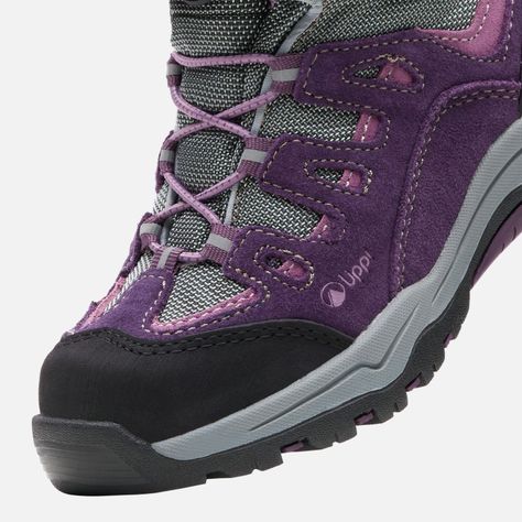 Botín Niña Puelo CS HI Velcro Morado Lippi-6