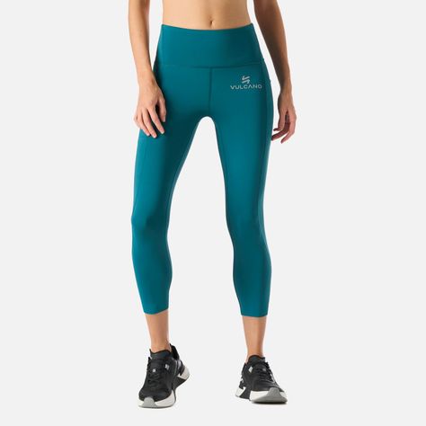 Calza Mujer BTM Compressive 3/4 High Rise Petroleo Vulcano-0