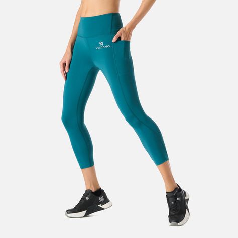 Calza Mujer BTM Compressive 3/4 High Rise Petroleo Vulcano-1