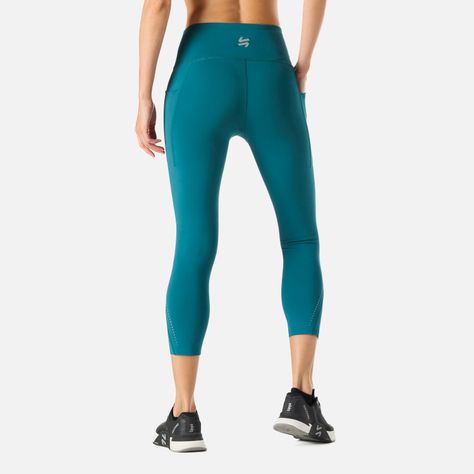 Calza Mujer BTM Compressive 3/4 High Rise Petroleo Vulcano-3