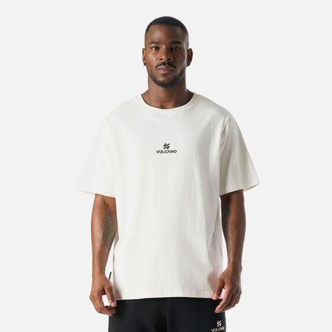 Polera Hombre Cool Down T-Shirt Blanco Vulcano-0