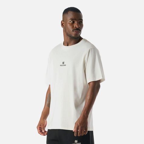 Polera Hombre Cool Down T-Shirt Blanco Vulcano-1
