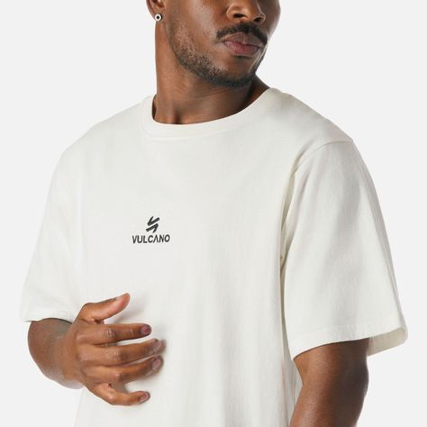 Polera Hombre Cool Down T-Shirt Blanco Vulcano-4
