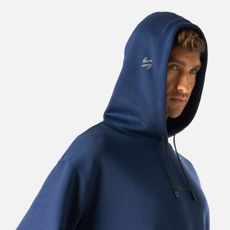 Polerón Hombre Tempo Active Hoody Azul Marino Vulcano-4