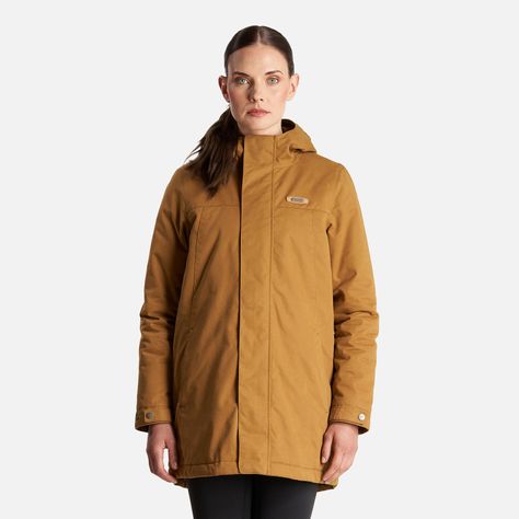 Chaqueta Mujer Peumo Canvas Hoody Jacket Mostaza Lippi I23-0