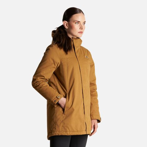 Chaqueta Mujer Peumo Canvas Hoody Jacket Mostaza Lippi I23-1