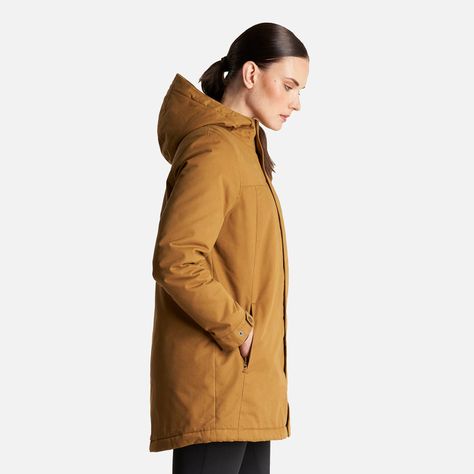 Chaqueta Mujer Peumo Canvas Hoody Jacket Mostaza Lippi I23-2