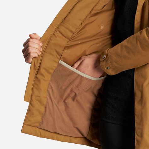 Chaqueta Mujer Peumo Canvas Hoody Jacket Mostaza Lippi I23-7