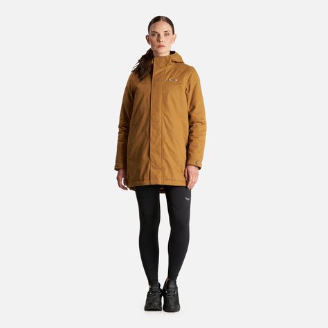 Chaqueta Mujer Peumo Canvas Hoody Jacket Mostaza Lippi I23-8