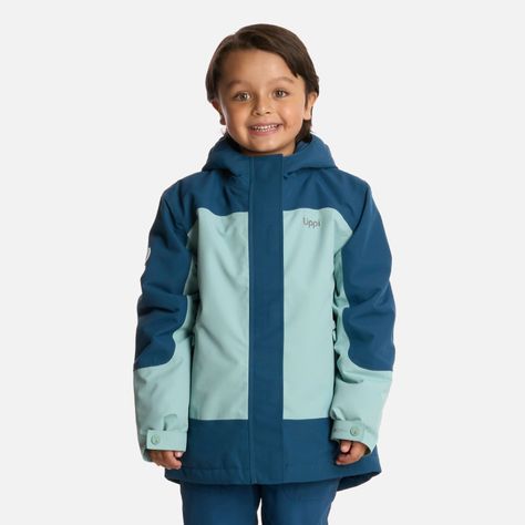 Chaqueta Niño Andes B-dry Hoody Jacket Azul Piedra Lippi I25-0