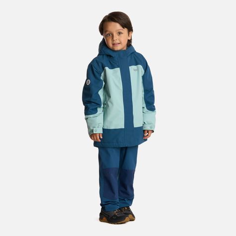 Chaqueta Niño Andes B-dry Hoody Jacket Azul Piedra Lippi I25-7