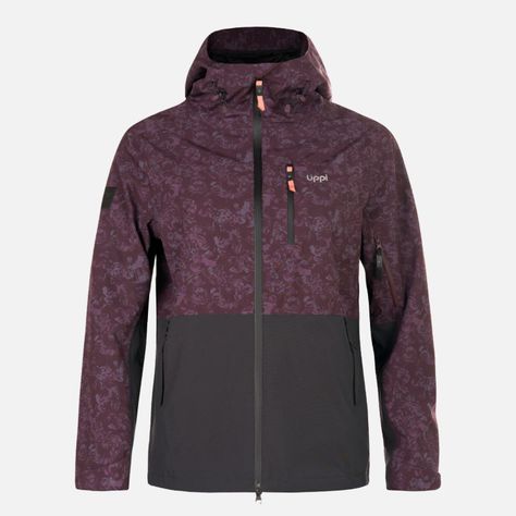 Chaqueta Mujer Sierra Nevada Light B-Dry Hoody Jacket Print Burdeo Lippi-0