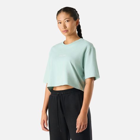 Polera Mujer Cool Down Crop T-Shirt Jade Vulcano-1
