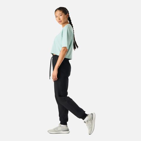 Polera Mujer Cool Down Crop T-Shirt Jade Vulcano-2