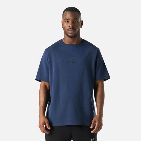 Polera Hombre Cool Down T-Shirt Azul Marino Vulcano-0