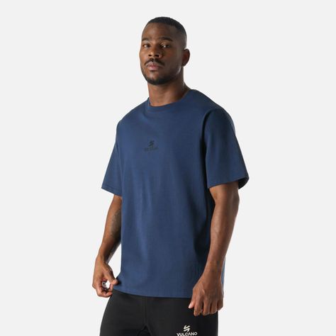 Polera Hombre Cool Down T-Shirt Azul Marino Vulcano-1