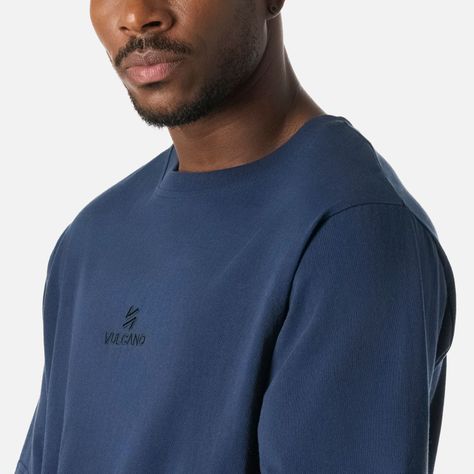 Polera Hombre Cool Down T-Shirt Azul Marino Vulcano-4