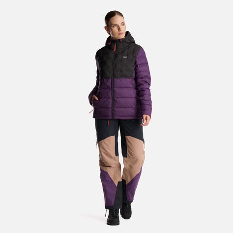 Chaqueta Mujer Bazpur EVO Down Hoody Jacket Morado Lippi-9