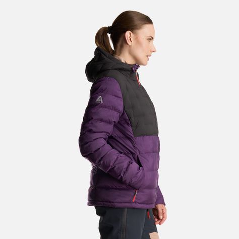 Chaqueta Mujer Bazpur EVO Down Hoody Jacket Morado Lippi-2