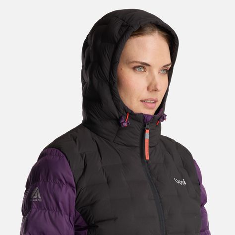 Chaqueta Mujer Bazpur EVO Down Hoody Jacket Morado Lippi-4
