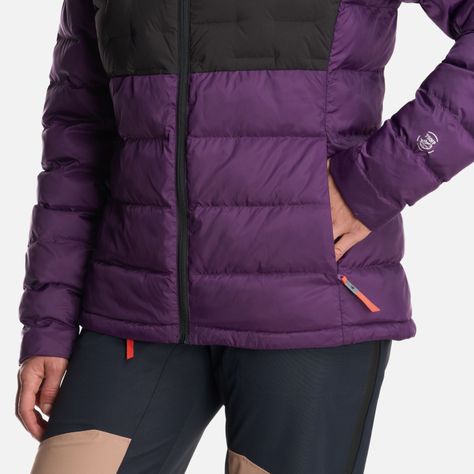 Chaqueta Mujer Bazpur EVO Down Hoody Jacket Morado Lippi-5