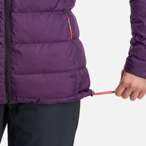 Chaqueta Mujer Bazpur EVO Down Hoody Jacket Morado Lippi-6