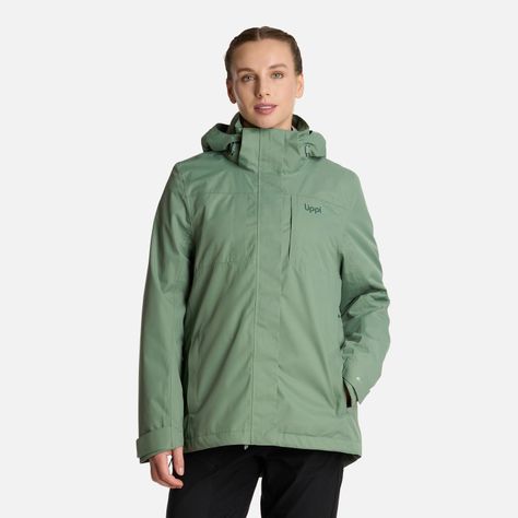 Chaqueta Mujer Tres Cruces Fusion-3 Jade Oscuro Lippi I25-1